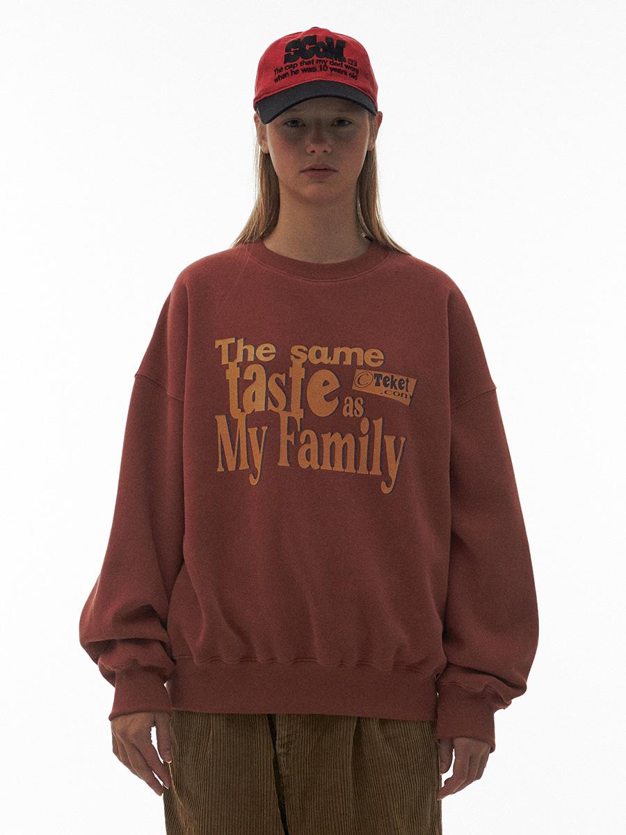 Subtitle Sweatshirt Burgundy