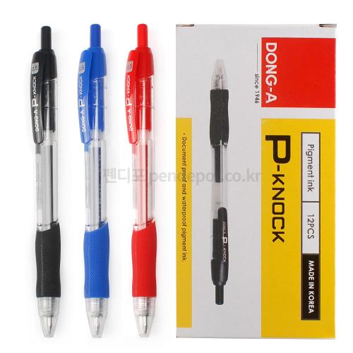 동아 P노크 볼펜 0.5mm 1타 (12개 입)