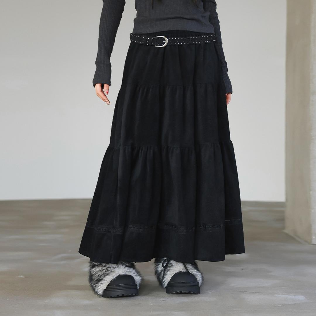 텔본 레이스 롱스커트