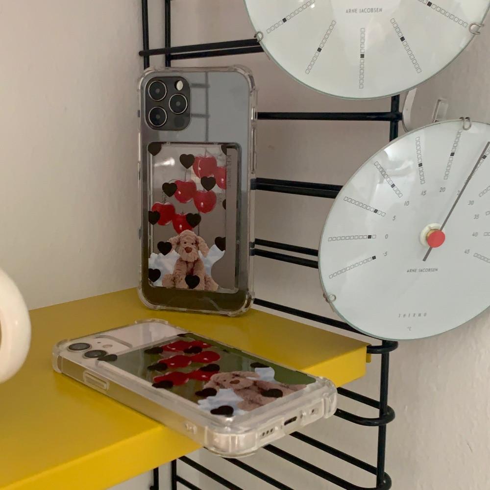 하트퍼피 탱크 젤하드 카드 수납  케이스 one type/아이폰 x xr xs 맥스 pro 삼성 귀여운 노트 21 13 12 미니 s 20 8 9 10 커플 데일리