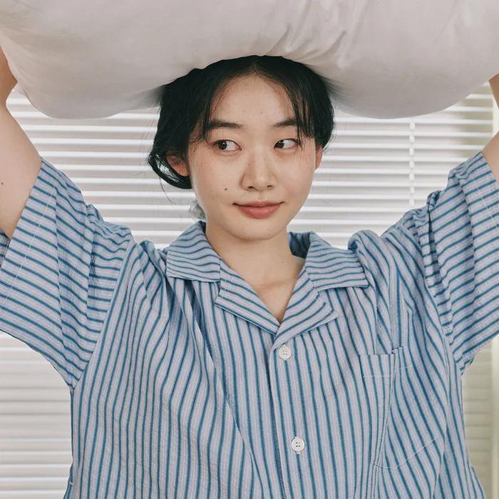(uni)레지던스 시어서커 파자마 호라이즌 블루