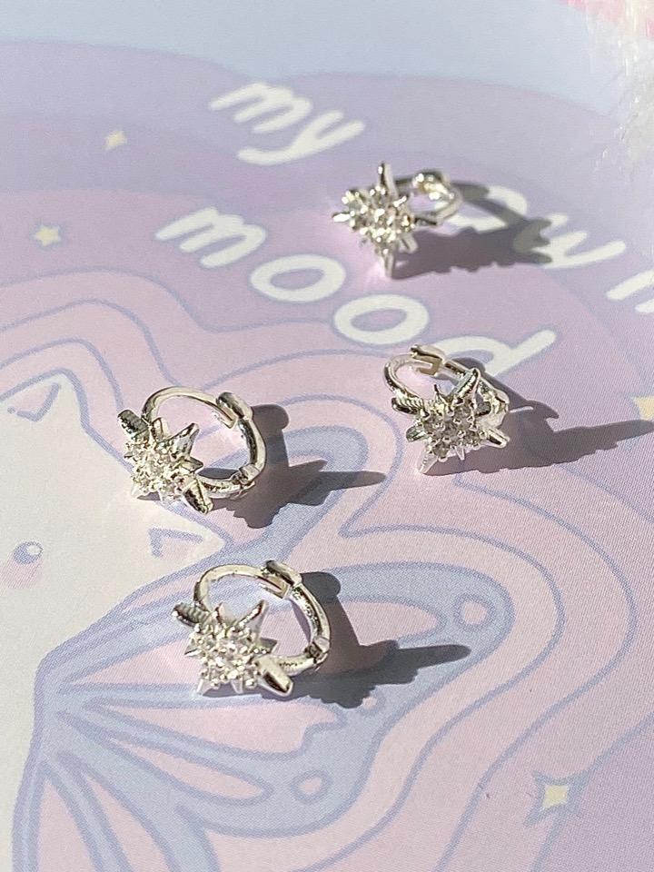 (Silver 925) twinkle one-touch earring