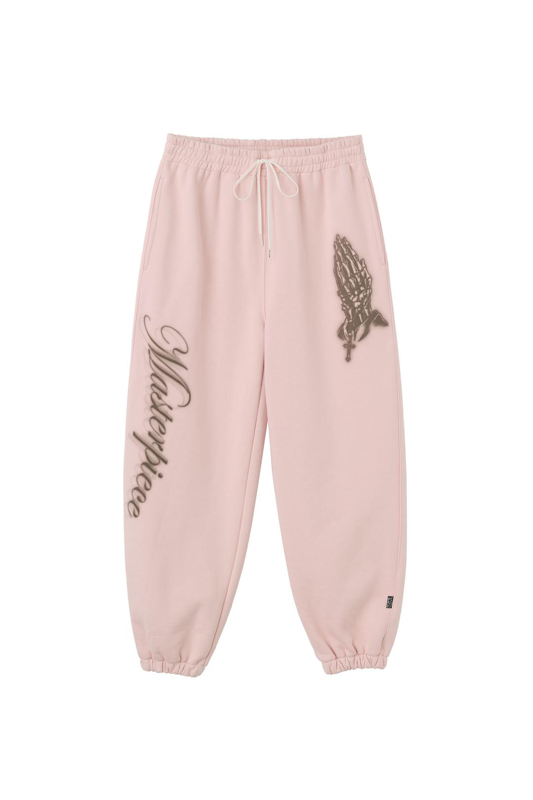 Praying Jogger Pants Pale Pink