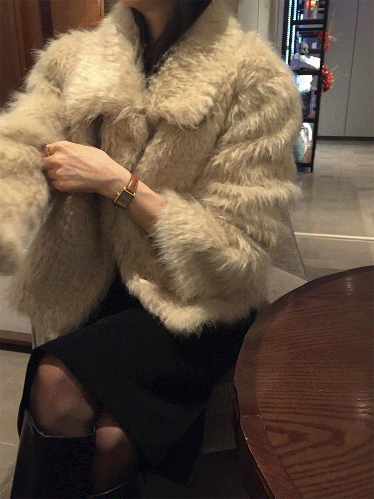 이프유어 메즈 양모 퍼 자켓(2color)