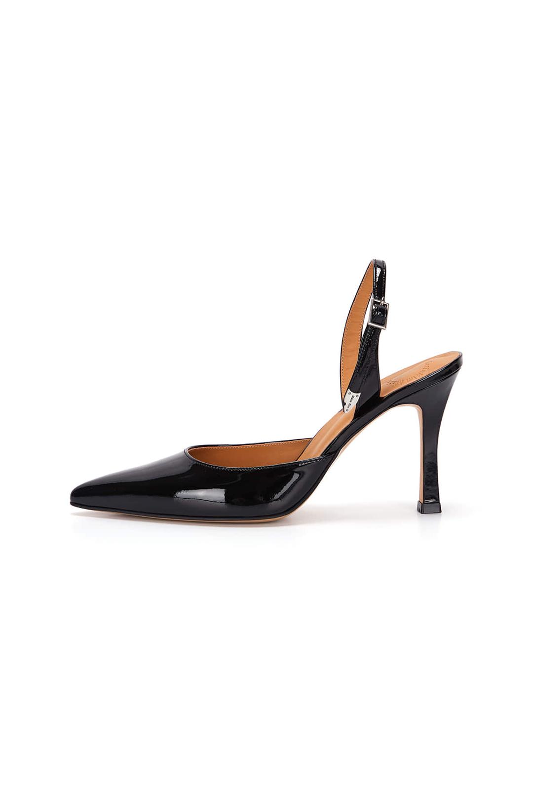 SLINGBACK STILETTO HEEL IN BLACK