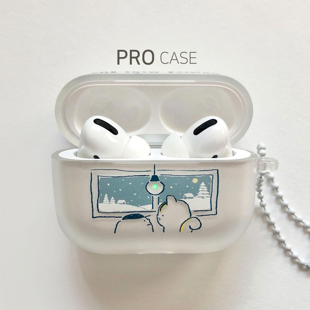 디위드｜눈 내리는 에어팟 프로 케이스