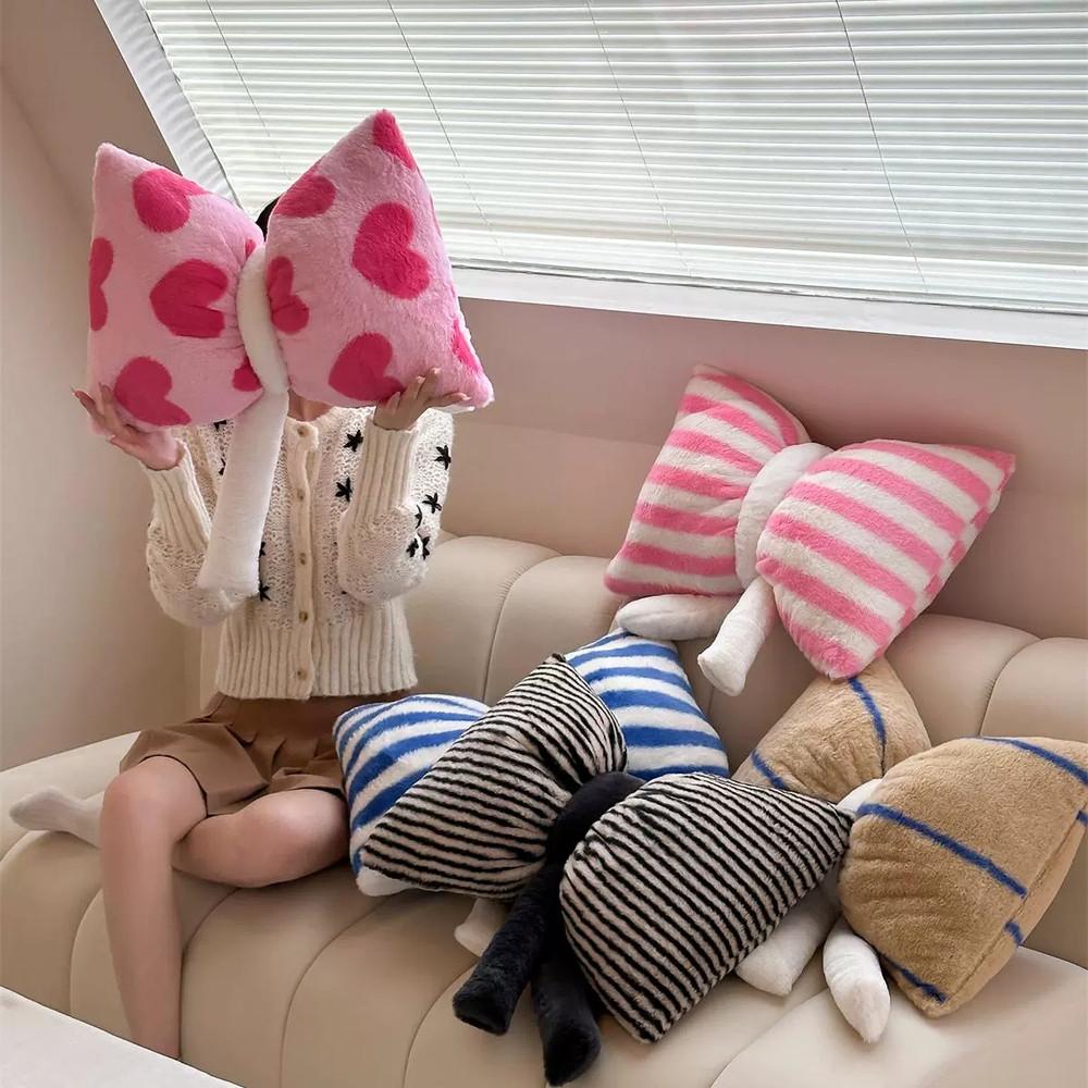 러블리 극세사 리본 인테리어 쿠션 소파 침대 등받이쿠션