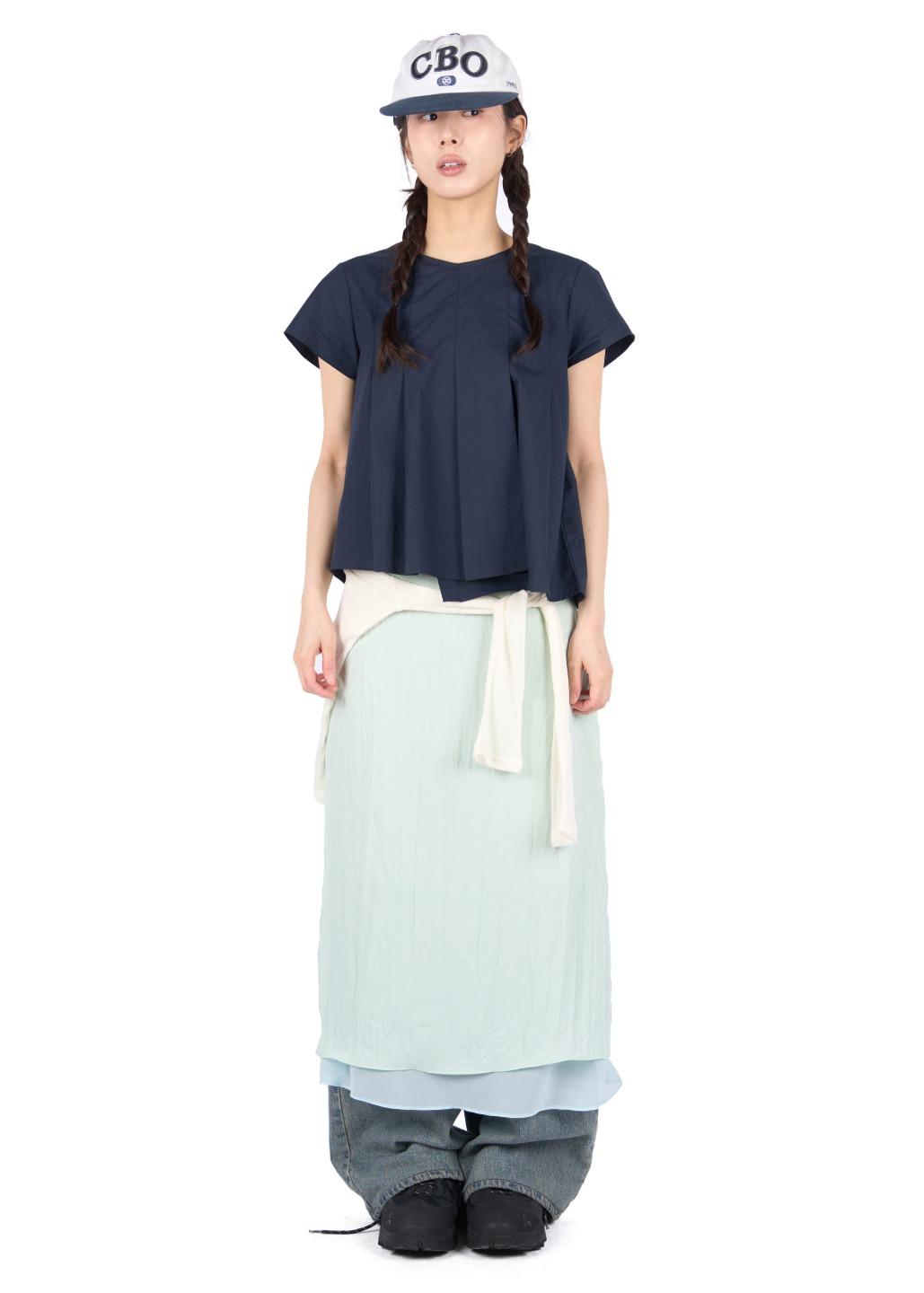 릿킴 CRINKLE LAYERED SKIRT