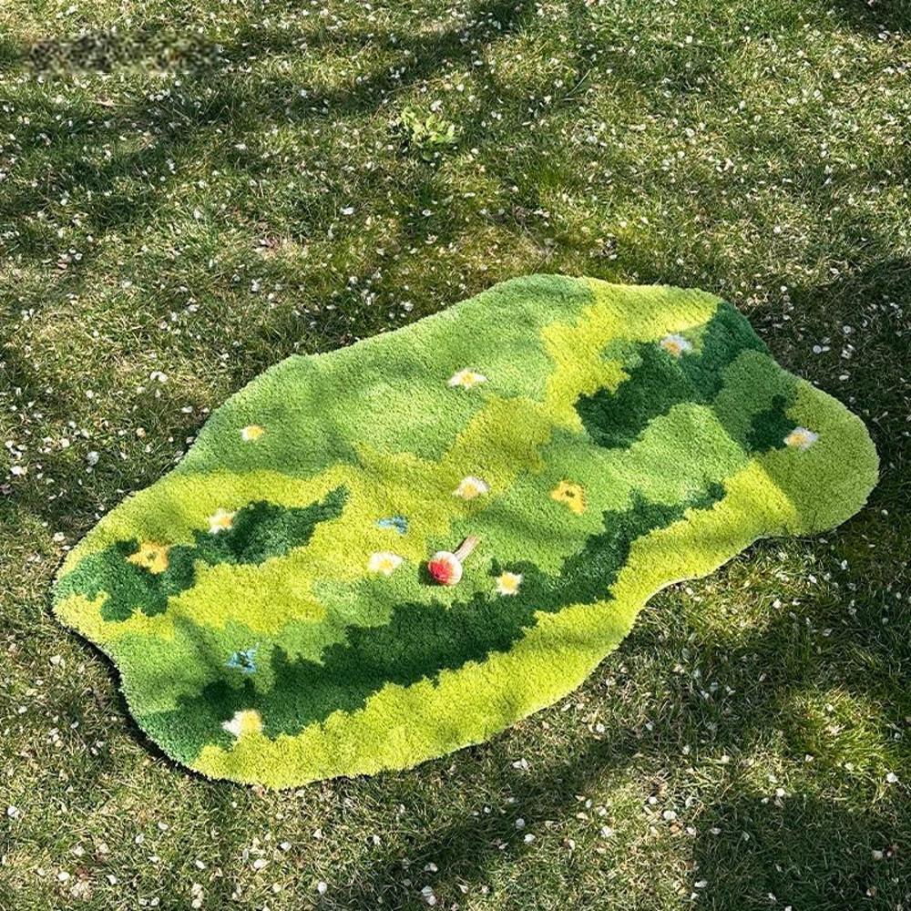수심 Flower Garden Rug 플라워 가든 러그 잔디 터프팅 감성 유니크 카펫