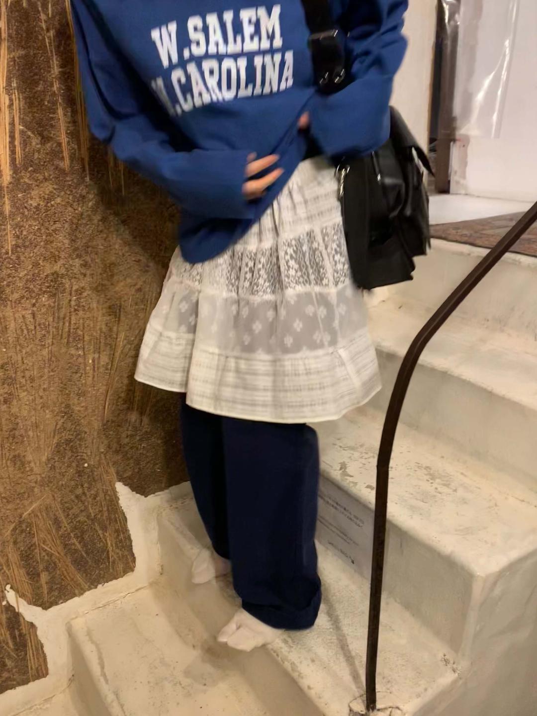 3mix pattern skirt (2color)