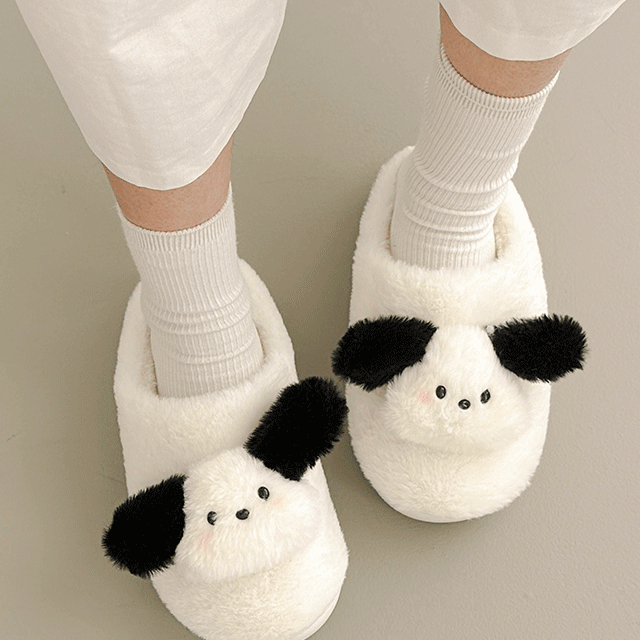 ❤오늘출발❤깜짝세일❤ 엘시 강아지 털 슬리퍼 실내화