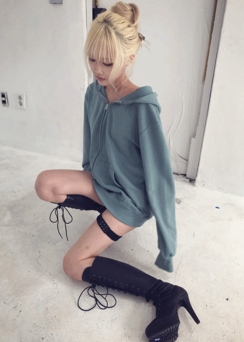 쿄이 SOFT MINT ZIP HOODIE