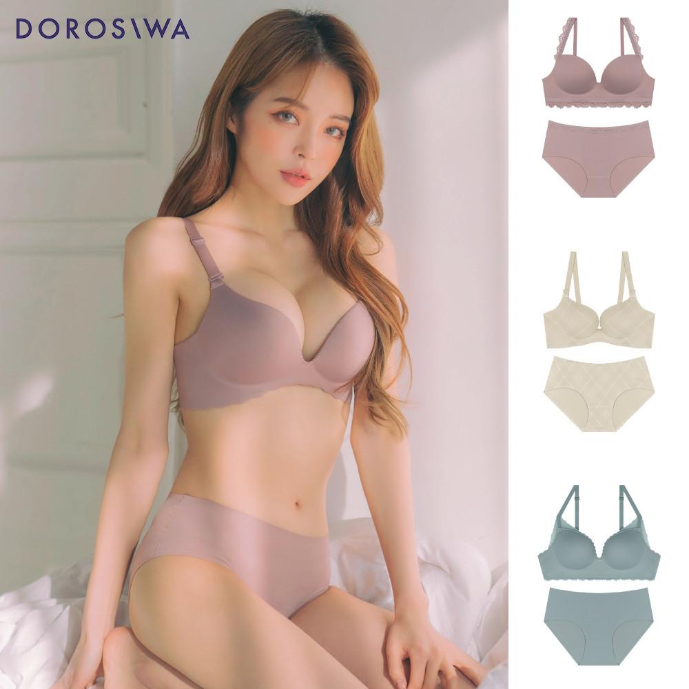 [도로시와] 츠메르 심리스 무봉제 누디라인 여성속옷 볼륨업 뽕브라세트 6종 모음전