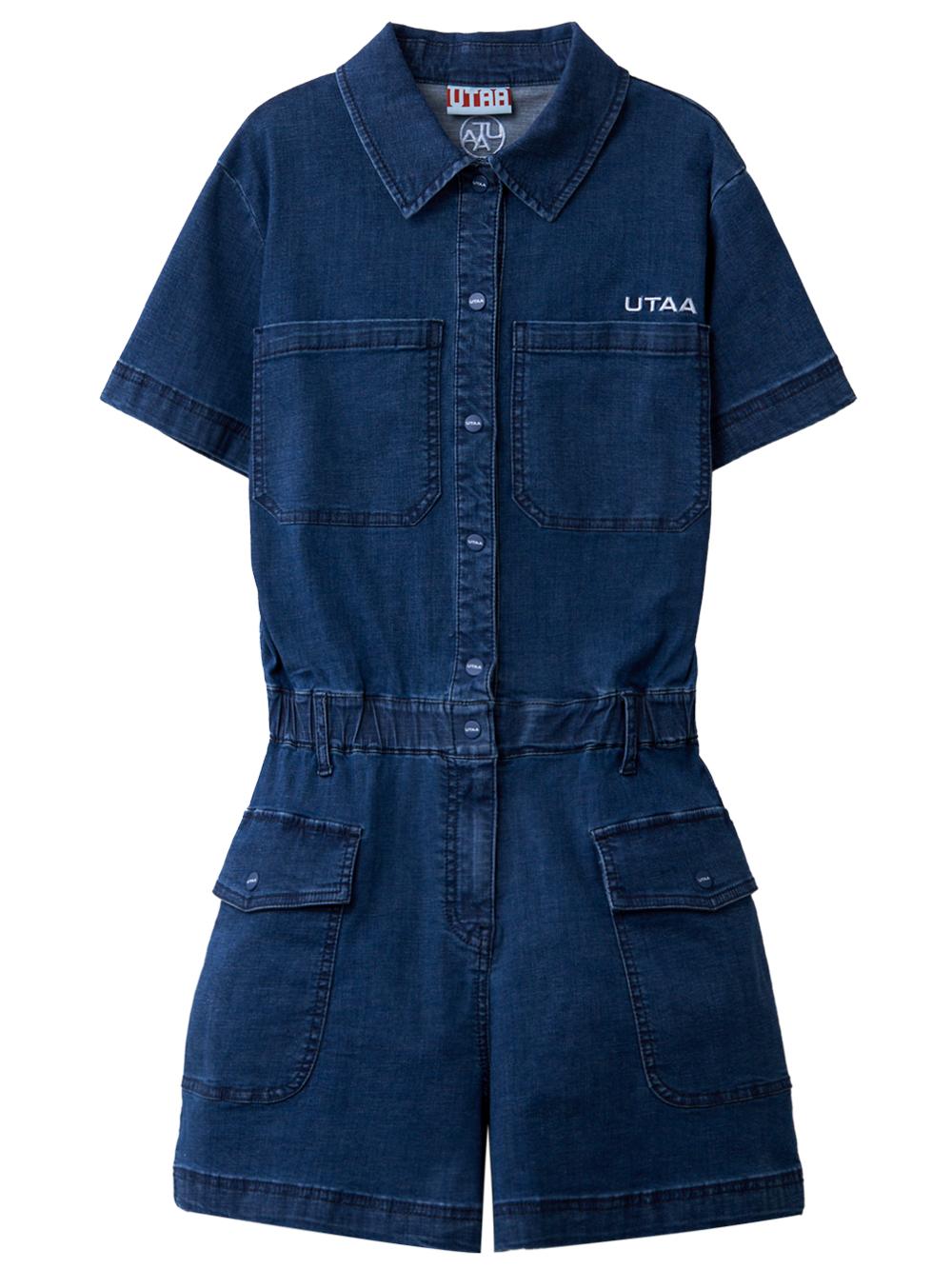 UTAA Outpocket Shot Jumpsuit : Women's Denim  (UC2OPF603ID)