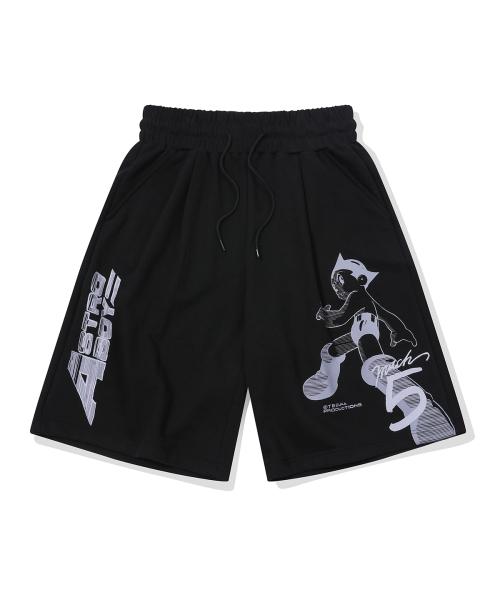 [Astro Boy] Mach 5 Sweat Shorts(BLACK)