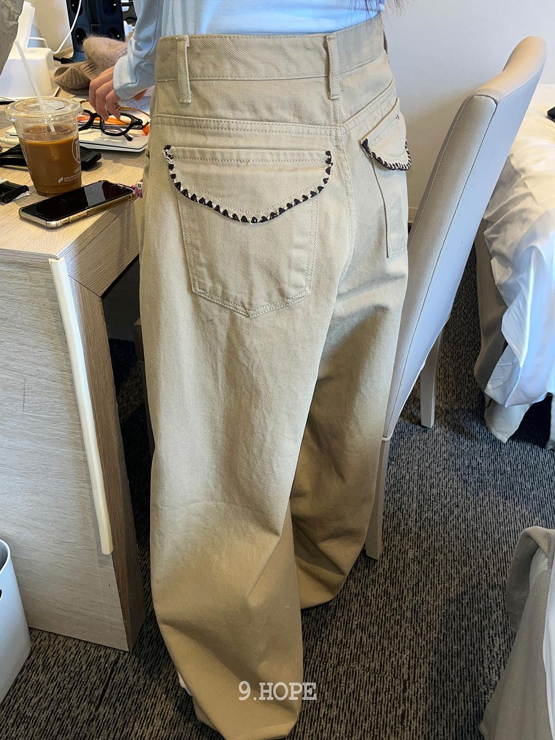 모카 스티치 포켓 PT