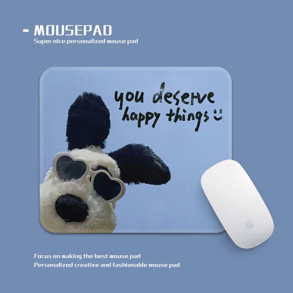 귀여운 선글라스 강아지 마우스패드 매트 책상꾸미기