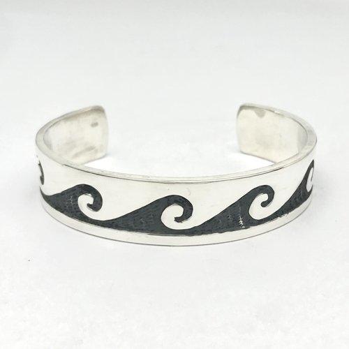 물결 조각 코프 팔찌