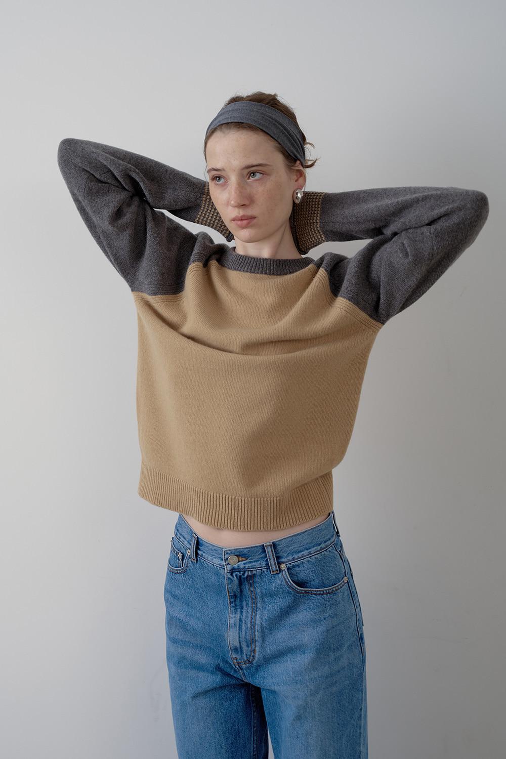 fresco cashmere raglan pullover_camel