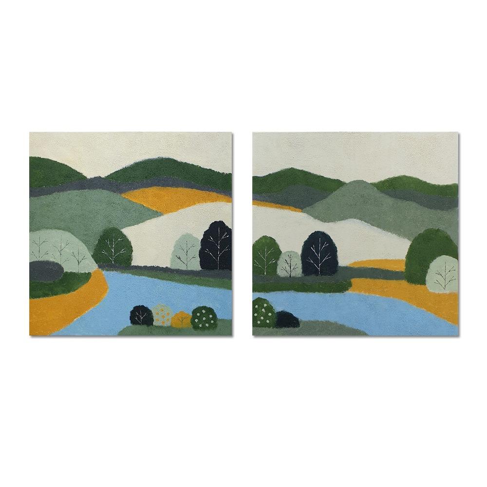 핸드페인팅 라 플레히에 캔버스 액자