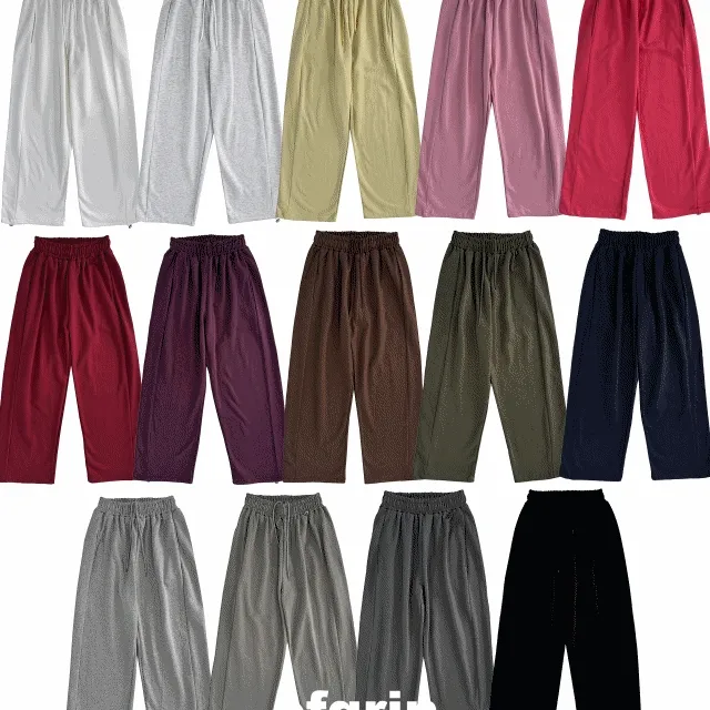 [신상할인/2way] 레오 키링 절개 와이드 트레이닝 조거 팬츠