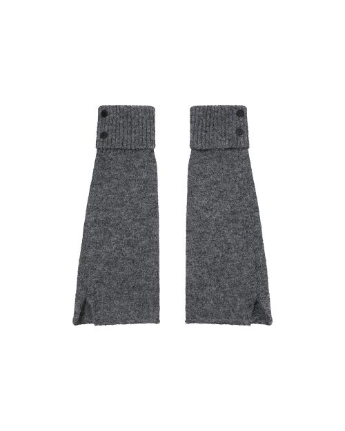 Button knit leg warmer GREY