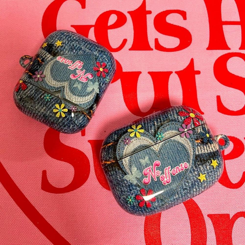 Y2k 데님 진스 에어팟케이스 에어팟프로케이스 하이틴 키치