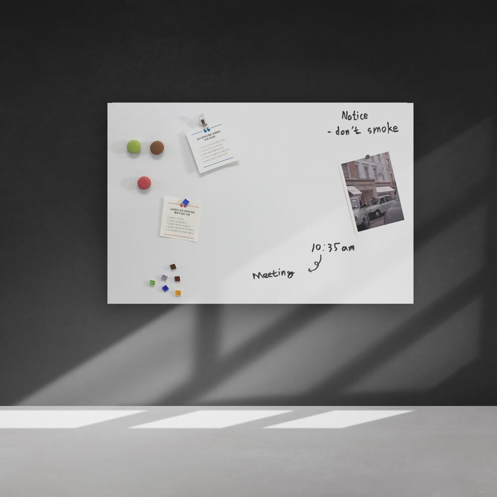 린지 붙이는 화이트보드 자석 칠판 보드판 접착형 유광 400X600mm