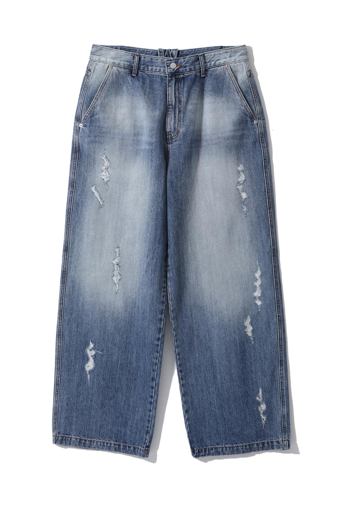 Distressed Detail Denim (indigo)