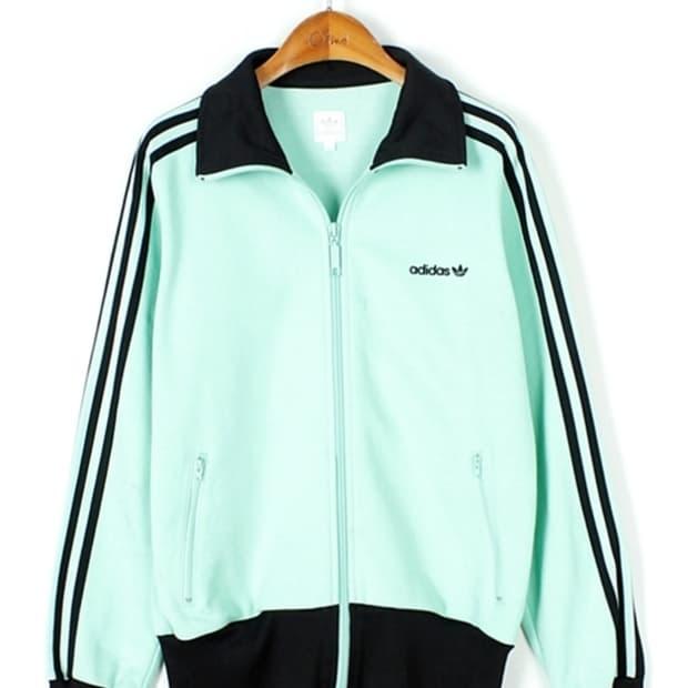 ADIDAS 아디다스 민트색 져지 트랙탑 WOMAN_M | 후루츠패밀리