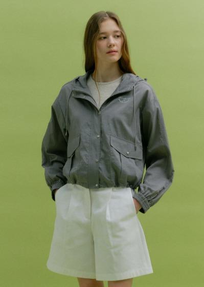 HOODIE WINDBREAKER (ash gray)