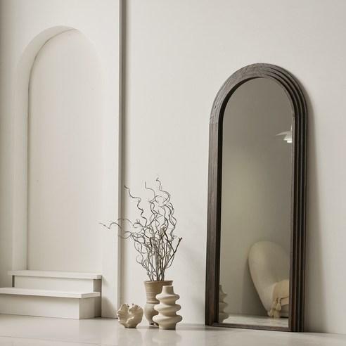 소르니아 케이트 아치형 원목 대형 전신거울 1800 KL002 방문설치