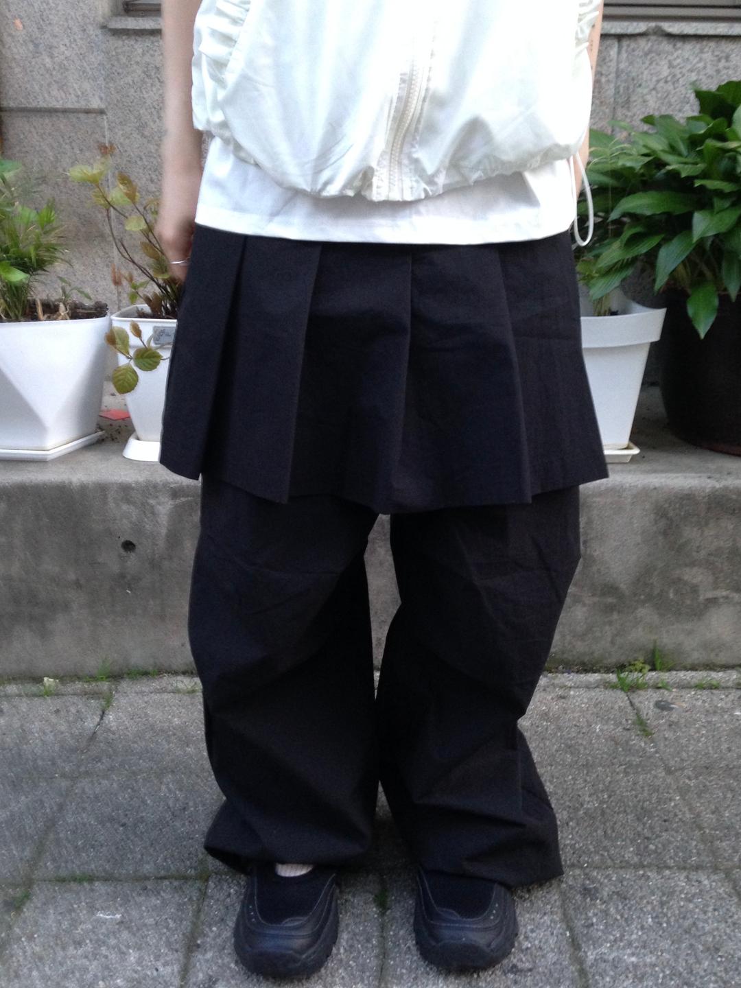 플리츠 나일론 팬츠스커트 3col