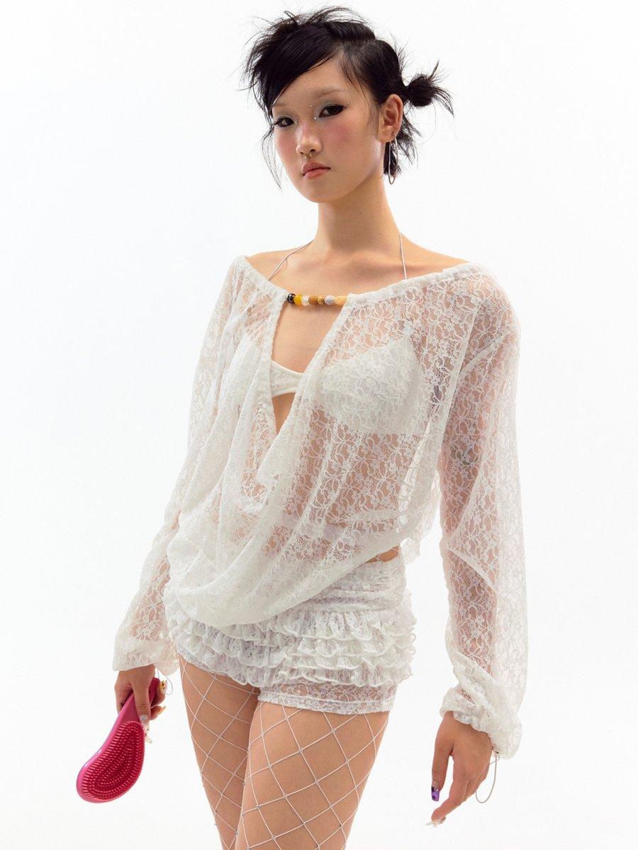 lace long sleeve top