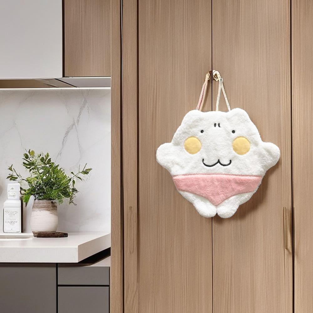 냥냥빤쮸 캐릭터 핸드 타월 / 귀여운 주방 면 수건 /