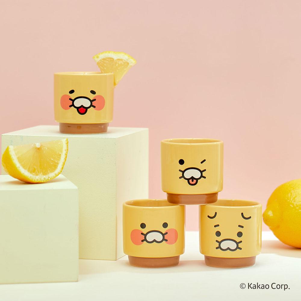 "골라 마시는 재미" 춘식이 술게임 소주잔 4P세트 (일반/흑기사/원샷잔)