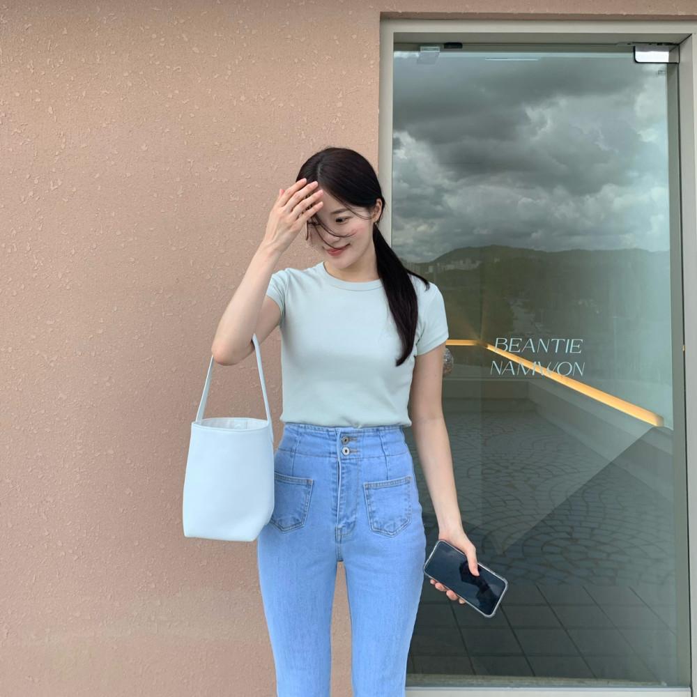 젤리 반팔티 (핑크,민트,소라,아이,블랙)