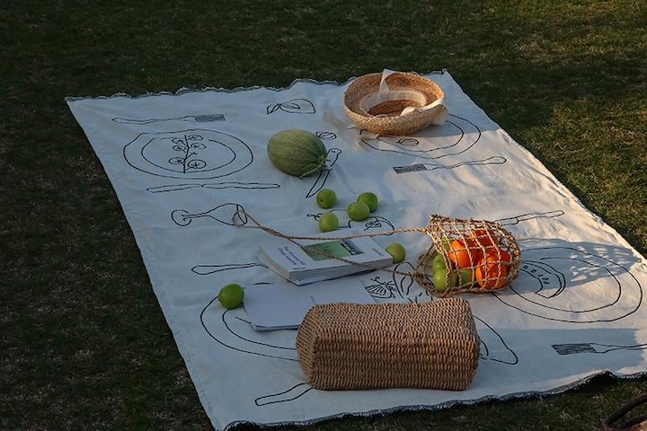 피크닉 캠핑 매트 돗자리 휴대용 에코백 포함