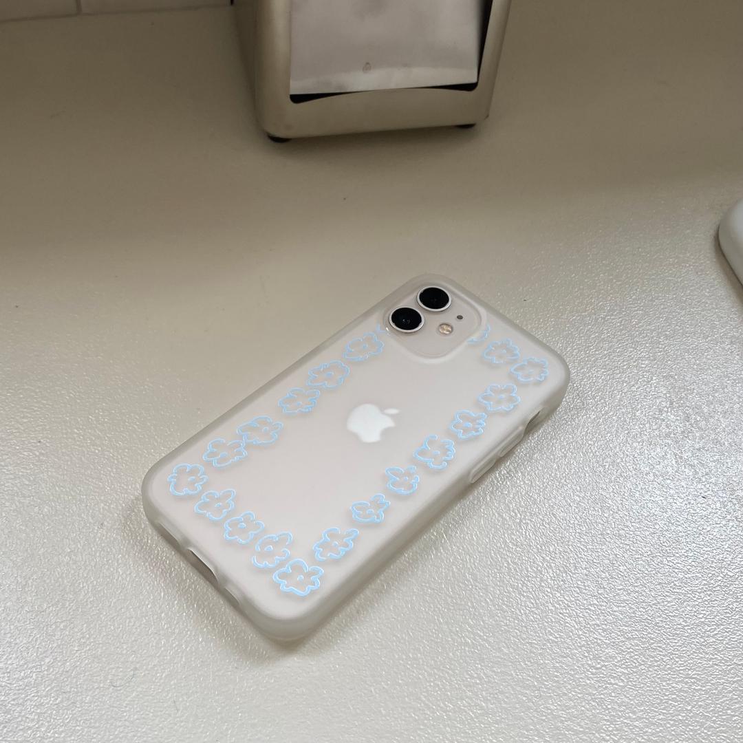 popcorn flower phone case (반투명 젤리 케이스)
