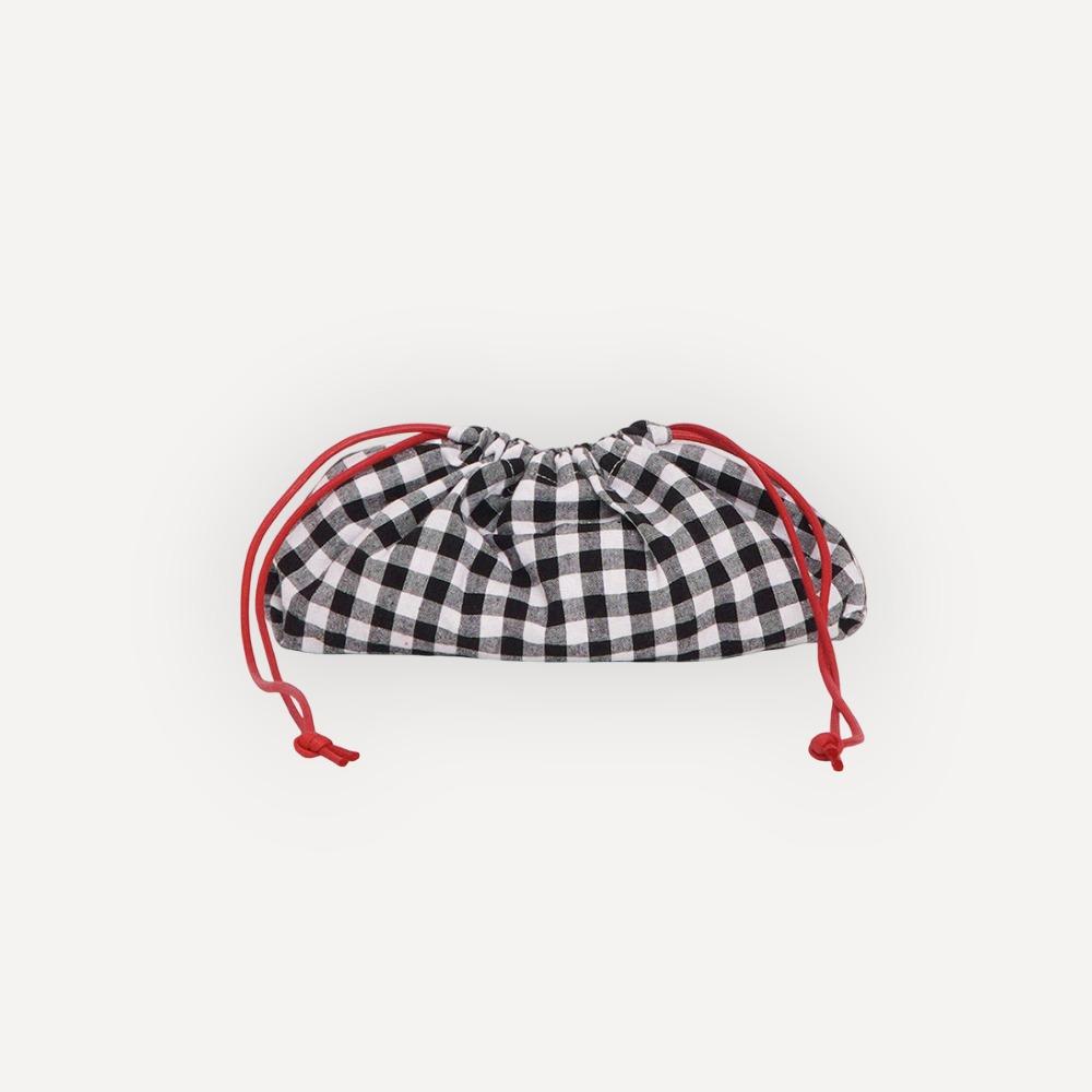 Boat pouch ginghamcheck  - MEDIUM