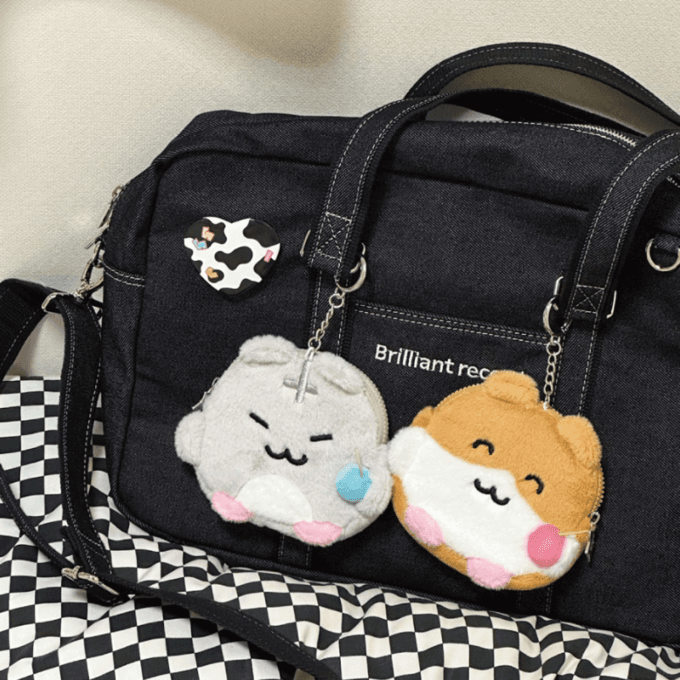 히히클럽 햄스터와 체리 파우치 2type