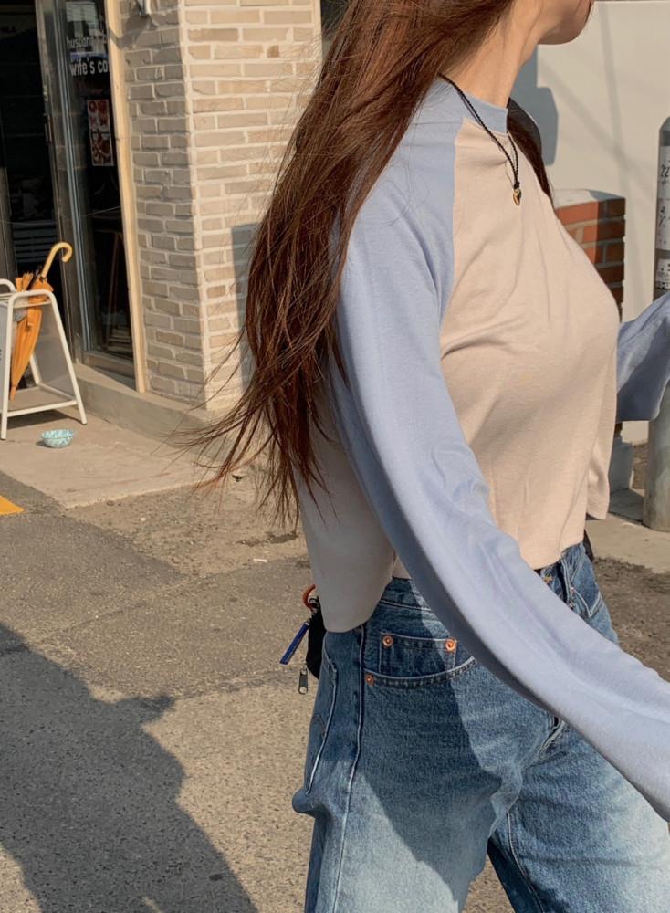 포스터 poster 레글런 크롭티 pyt (3colors)