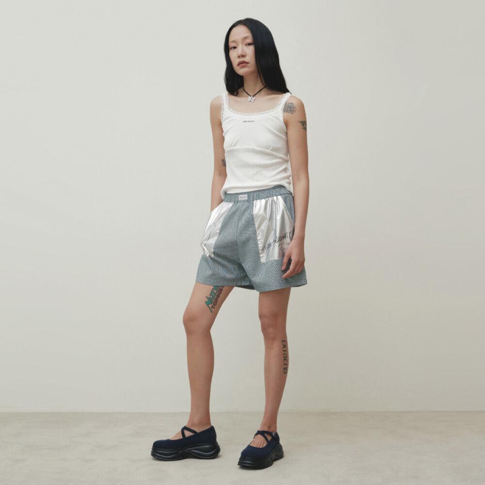 DOODLE POCKET BANDING SHORTS (NAVY)