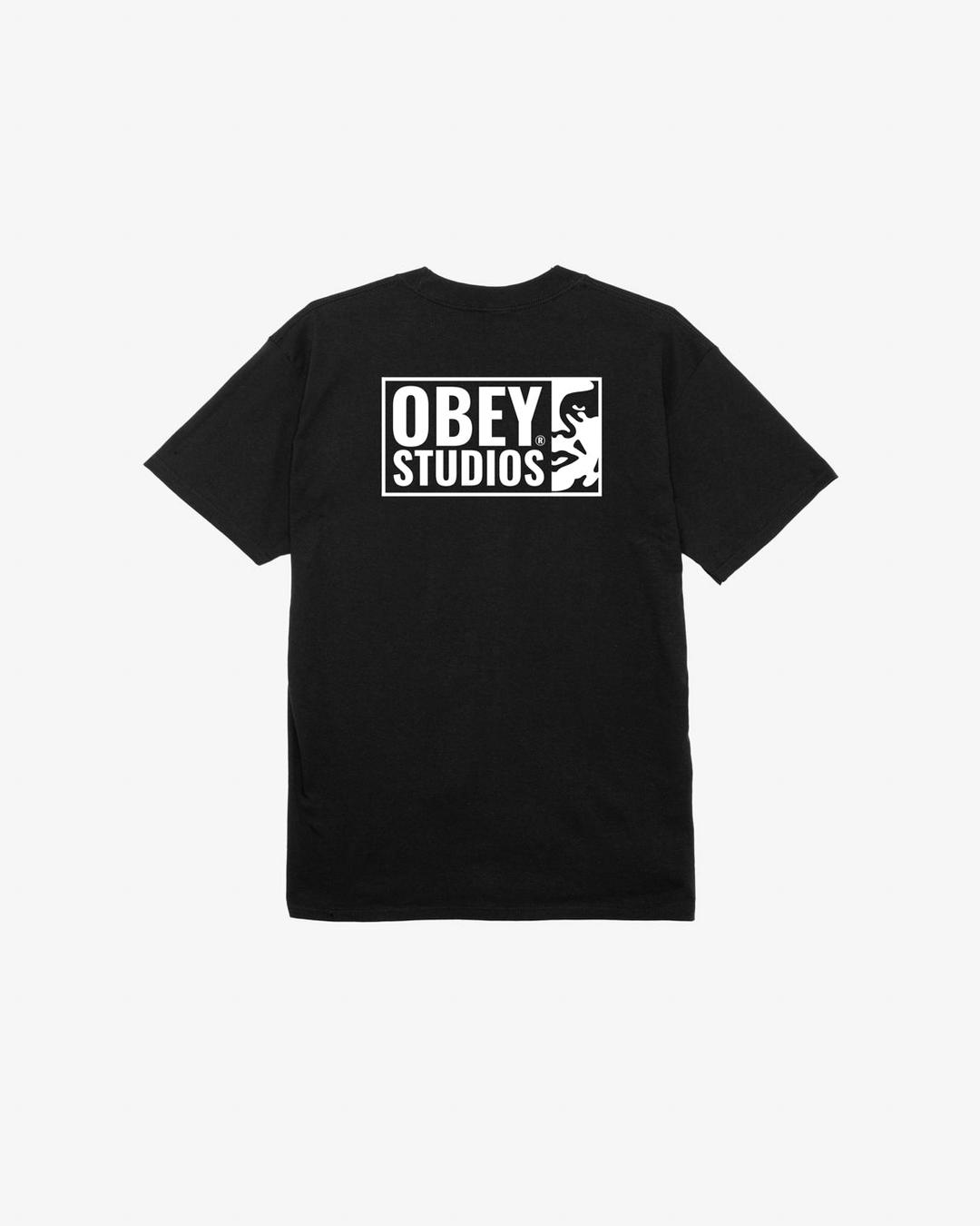 OBEY STUDIOS ICON CLASSIC T-SHIRT - BLACK / S
