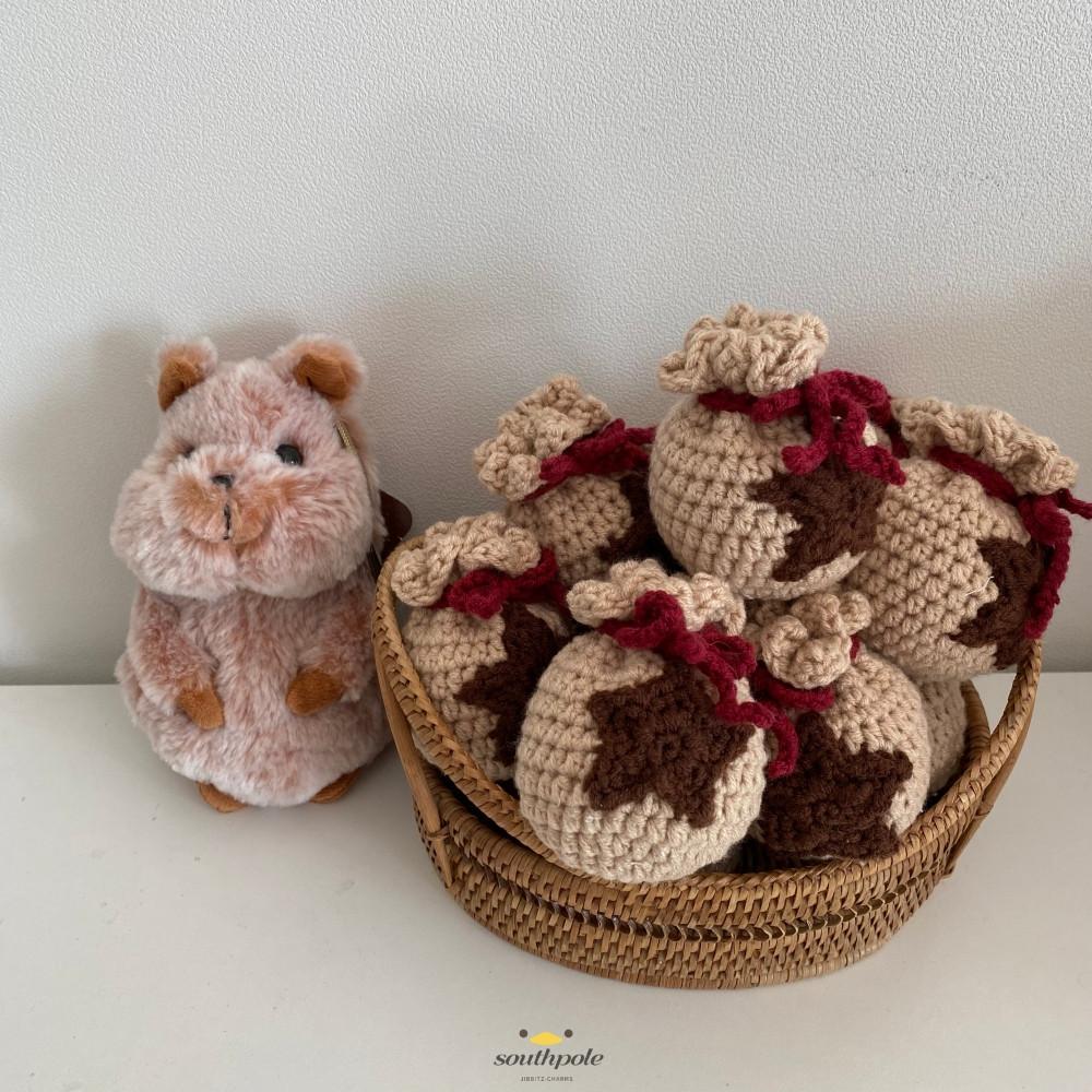 핸드메이드 동물의 숲 굿즈 키링 동숲키링 동물의 숲 벨 열쇠고리 뜨개 키링