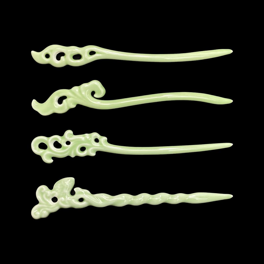 비녀 [ 옥도자 ]