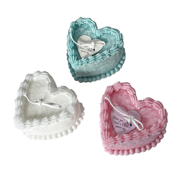 (5月13日) Vintage Heart Cake Candle