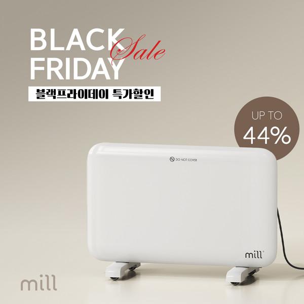 [블랙프라이데이] MILL 북유럽 전기컨벡터 히터 / 다이얼식 mill1200mk&1500k