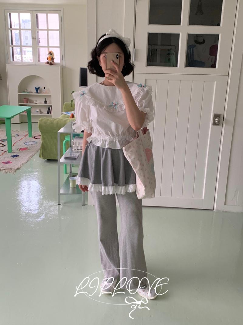 [by LILLOVE]  chocolat flared pants