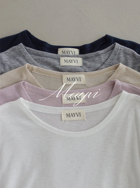 [스프링🌸/Mayvi/두장이상할인/레이어드]  시즌 라이트 여리핏 티셔츠 (5 color), 울 15%